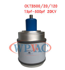 شراء فراغ صغير متغير مكثف 15 ~ 500pf 20KV لآلة التدفئة الخشب HF online manufacture